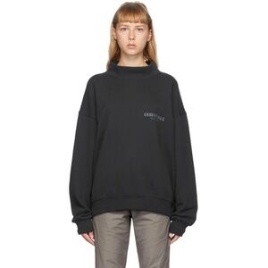 Essentials Crewneck Sweater in Black